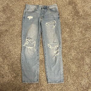 Forever 21 ripped light wash jeans